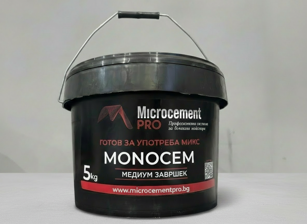 Monocem Медиум завършек - Готов за употреба микс 5кг